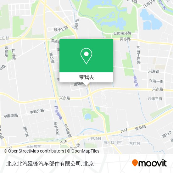 北京北汽延锋汽车部件有限公司地图