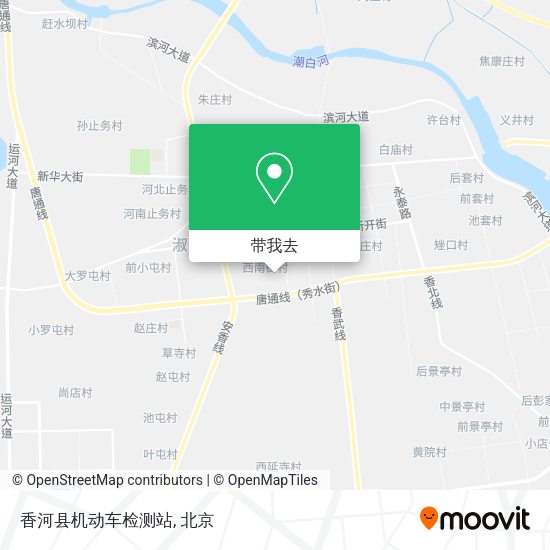 香河县机动车检测站地图