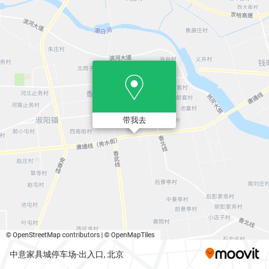 中意家具城停车场-出入口地图