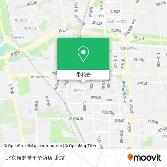 北京康健堂平价药店地图