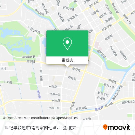 世纪华联超市(南海家园七里西北)地图