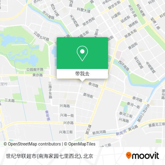 世纪华联超市(南海家园七里西北)地图