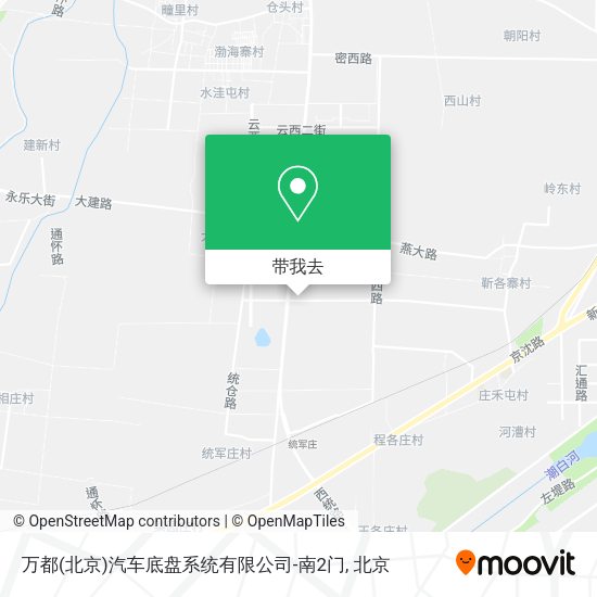 万都(北京)汽车底盘系统有限公司-南2门地图