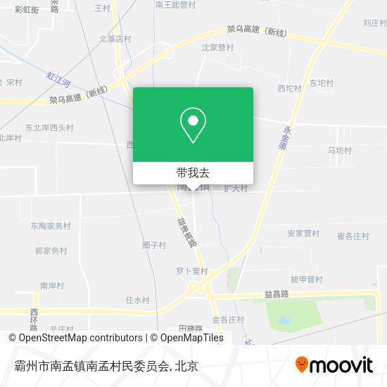 霸州市南孟镇南孟村民委员会地图