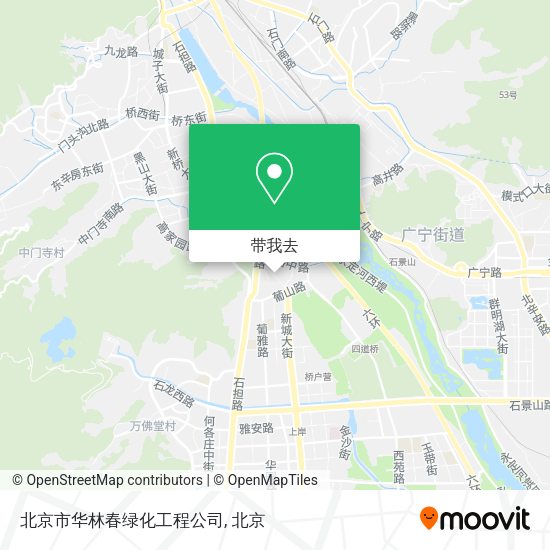 北京市华林春绿化工程公司地图