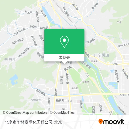 北京市华林春绿化工程公司地图