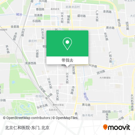 北京仁和医院-东门地图