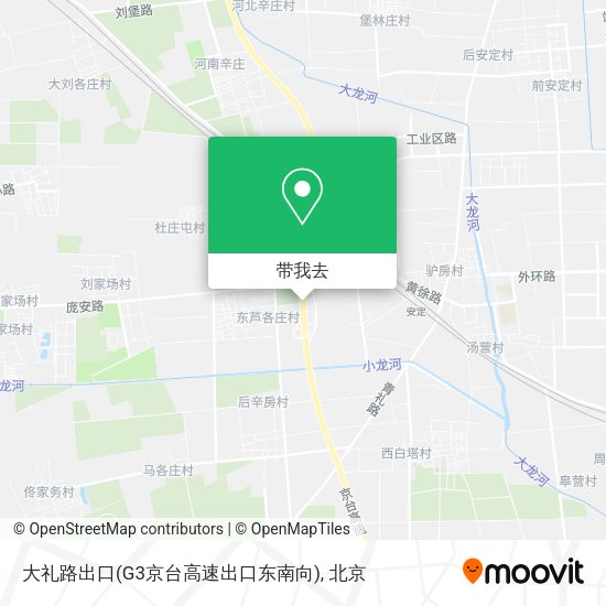 大礼路出口(G3京台高速出口东南向)地图