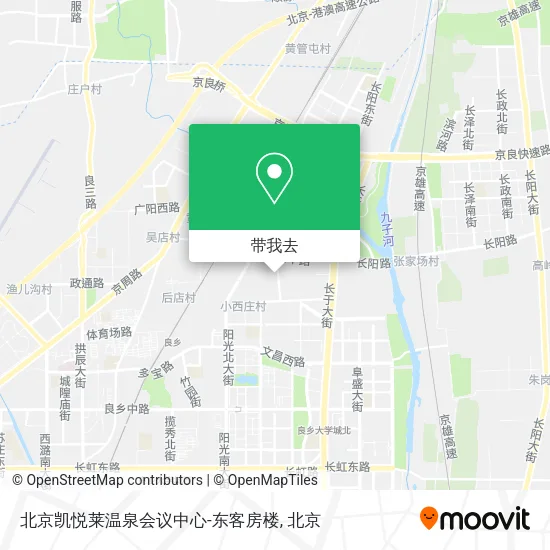 北京凯悦莱温泉会议中心-东客房楼地图