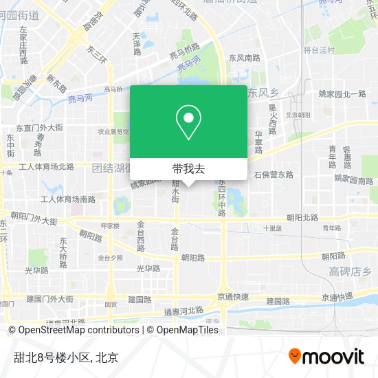 甜北8号楼小区地图