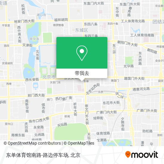 东单体育馆南路-路边停车场地图