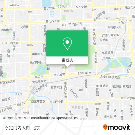 永定门内大街地图