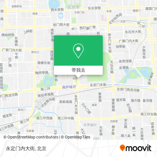 永定门内大街地图