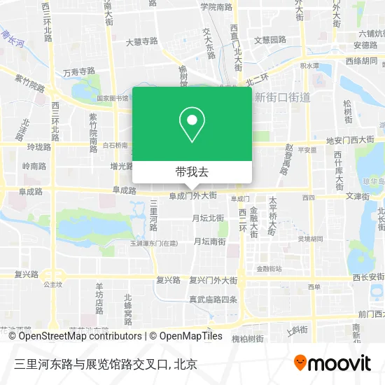 三里河东路与展览馆路交叉口地图