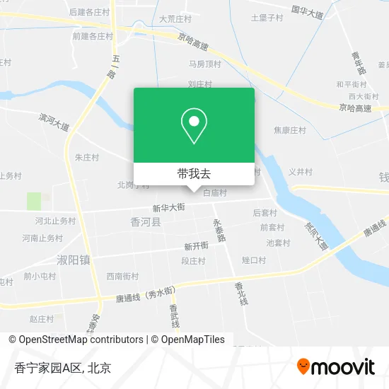 香宁家园A区地图
