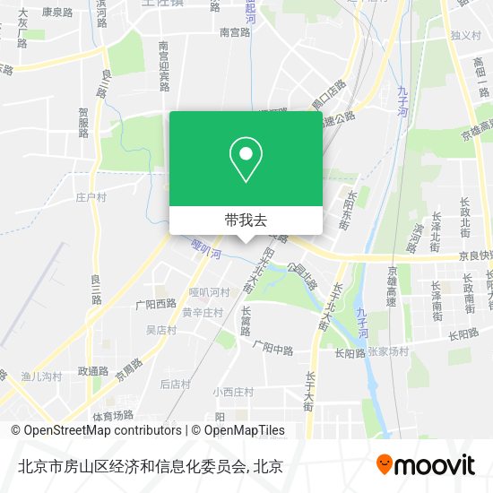北京市房山区经济和信息化委员会地图