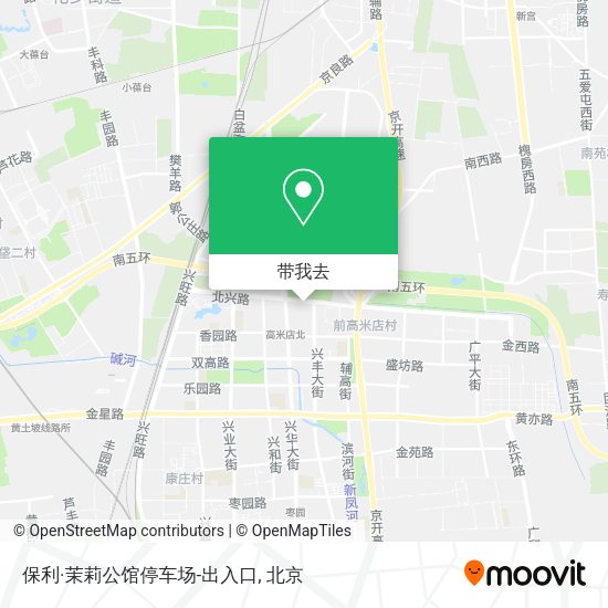 保利·茉莉公馆停车场-出入口地图