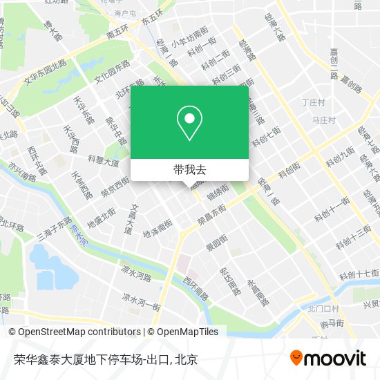 荣华鑫泰大厦地下停车场-出口地图