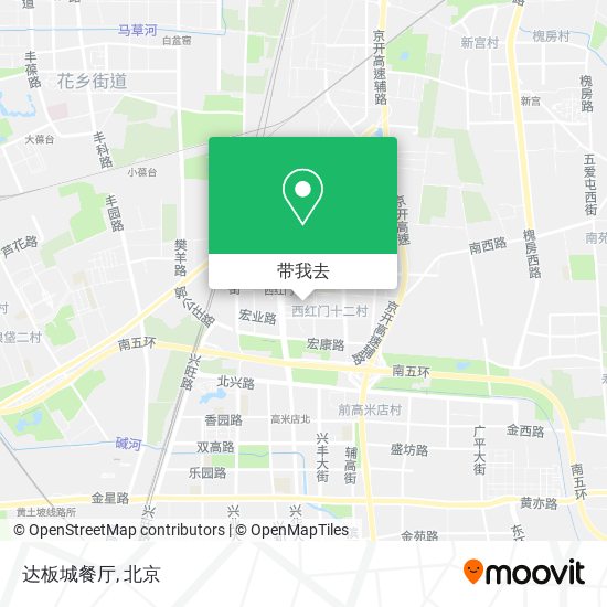 达板城餐厅地图