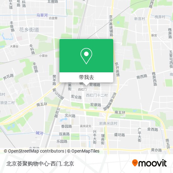 北京荟聚购物中心-西门地图
