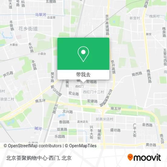 北京荟聚购物中心-西门地图
