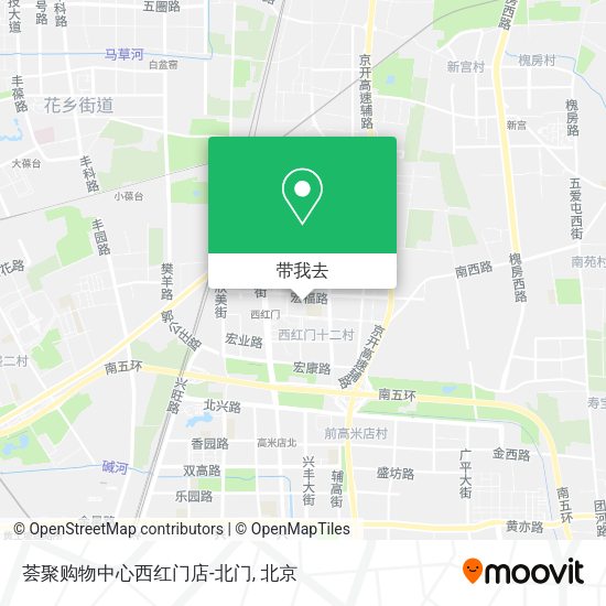 荟聚购物中心西红门店-北门地图