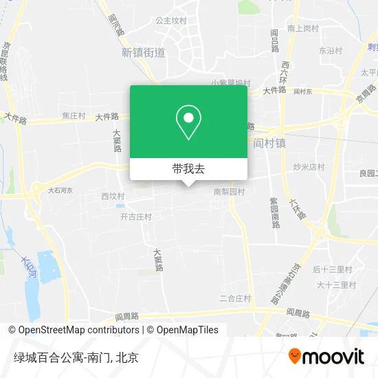 绿城百合公寓-南门地图