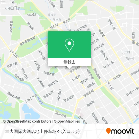 丰大国际大酒店地上停车场-出入口地图