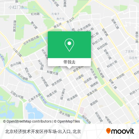 北京经济技术开发区停车场-出入口地图