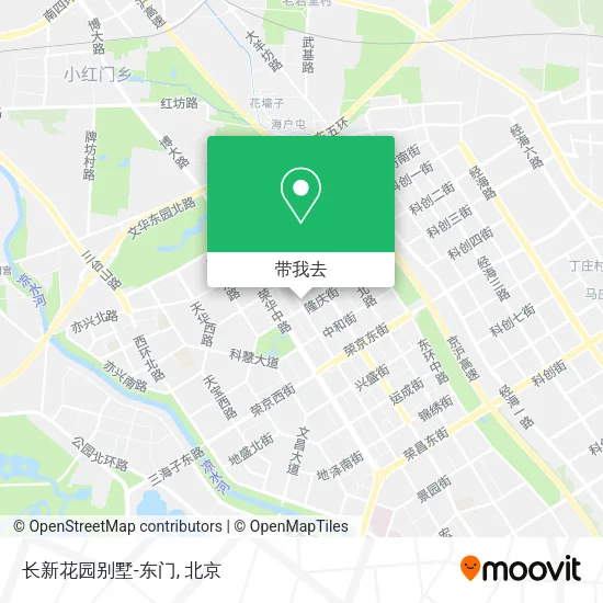 长新花园别墅-东门地图