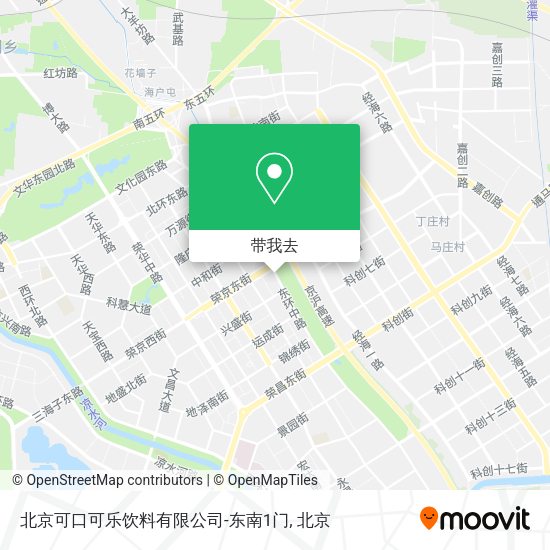 北京可口可乐饮料有限公司-东南1门地图