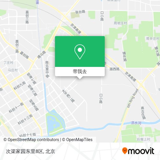 次渠家园东里8区地图