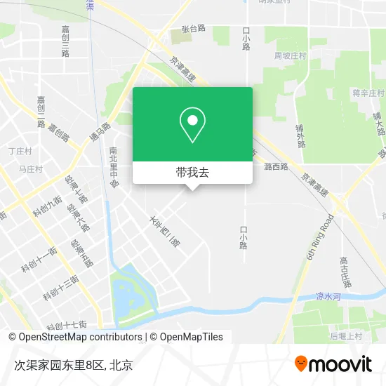 次渠家园东里8区地图