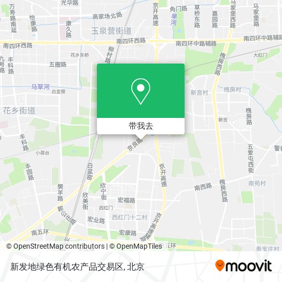 新发地绿色有机农产品交易区地图