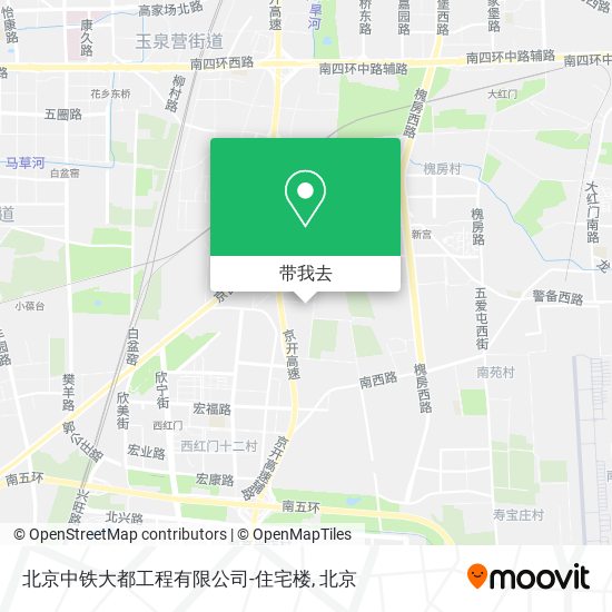 北京中铁大都工程有限公司-住宅楼地图