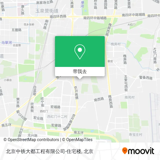 北京中铁大都工程有限公司-住宅楼地图