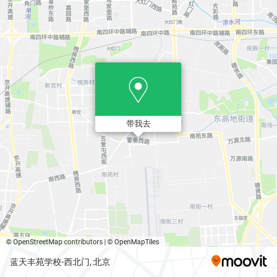 蓝天丰苑学校-西北门地图