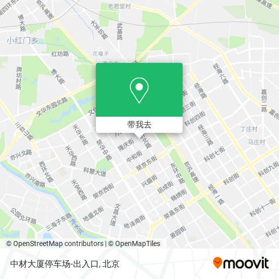 中材大厦停车场-出入口地图