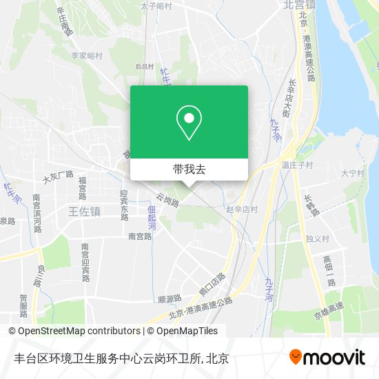 丰台区环境卫生服务中心云岗环卫所地图