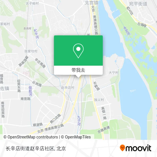长辛店街道赵辛店社区地图