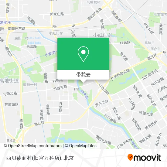 西贝莜面村(旧宫万科店)地图