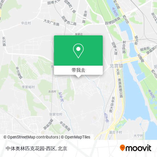 中体奥林匹克花园-西区地图