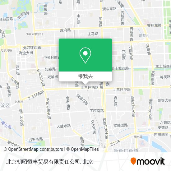 北京朝昭恒丰贸易有限责任公司地图