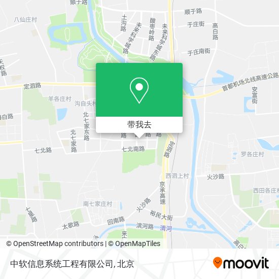 中软信息系统工程有限公司地图