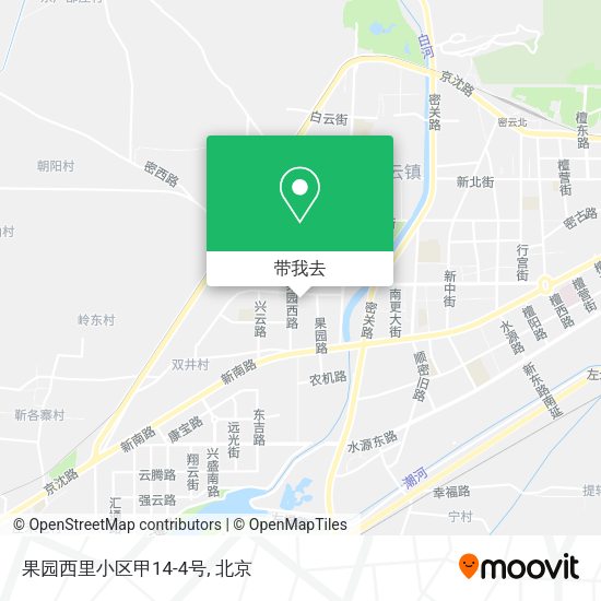 果园西里小区甲14-4号地图