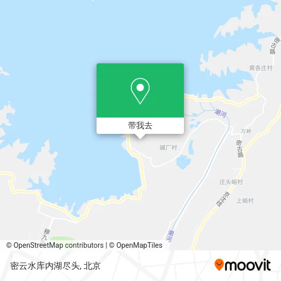 密云水库内湖尽头地图