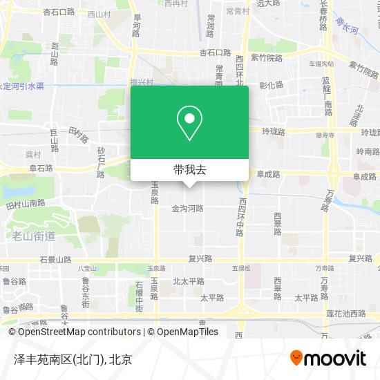 泽丰苑南区(北门)地图
