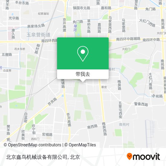 北京鑫鸟机械设备有限公司地图
