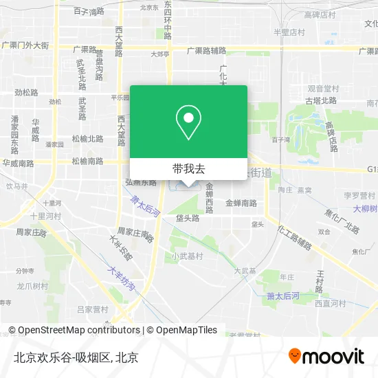 北京欢乐谷-吸烟区地图
