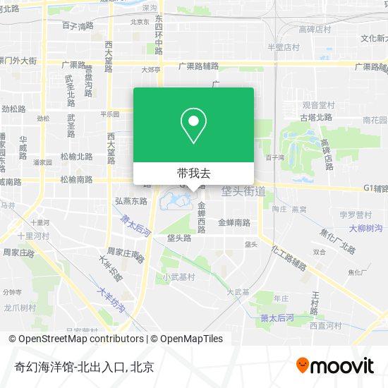 奇幻海洋馆-北出入口地图
